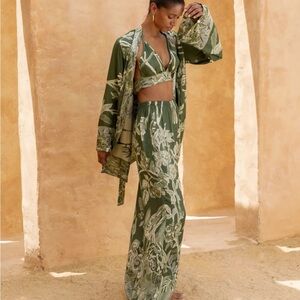 Brahmaki Pureness of Heart Floral Two-Piece Outfit